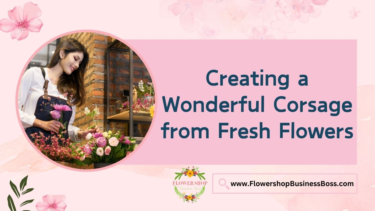 Creating a Wonderful Corsage from Fresh Flowers