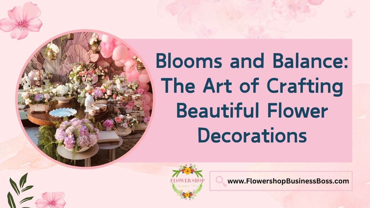 Blooms and Balance: The Art of Crafting Beautiful Flower Decorations