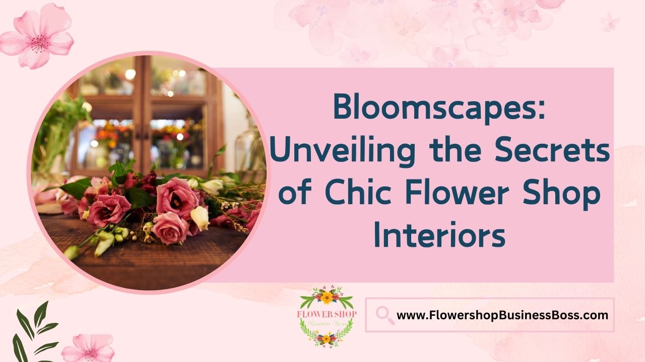 Bloomscapes: Unveiling the Secrets of Chic Flower Shop Interiors