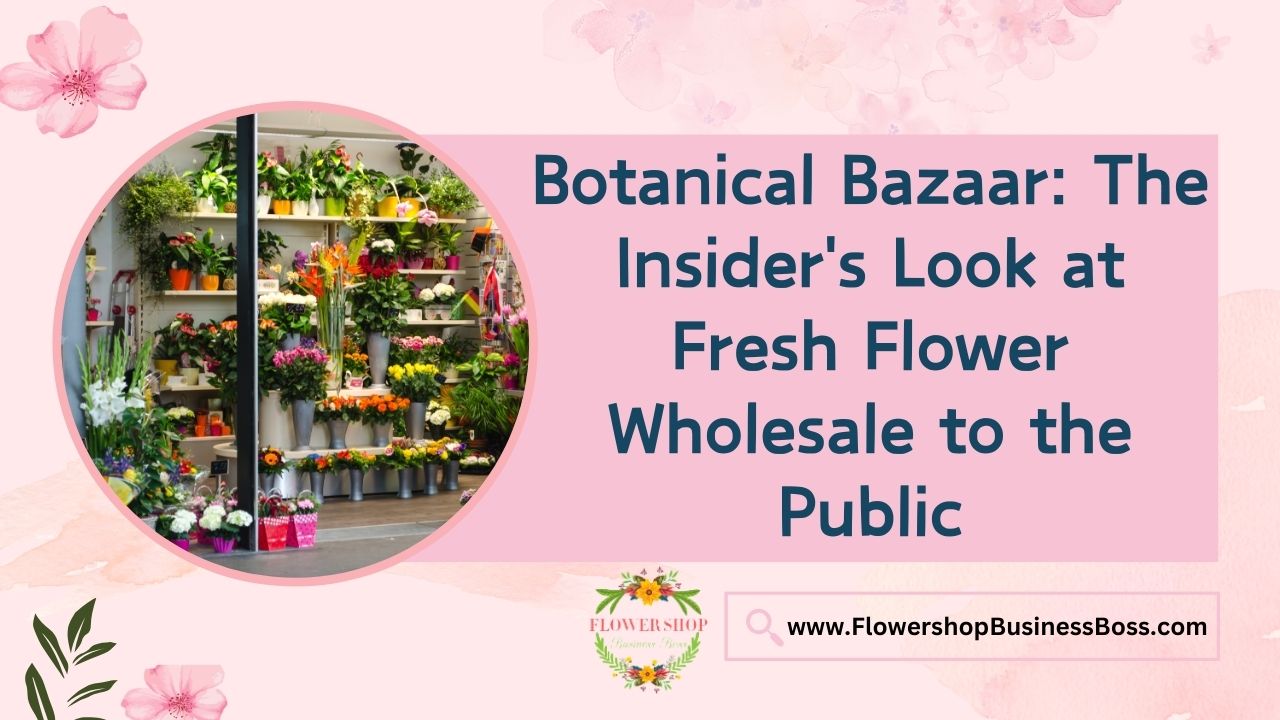 Botanical Bazaar: The Insider's Look at Fresh Flower Wholesale to the Public