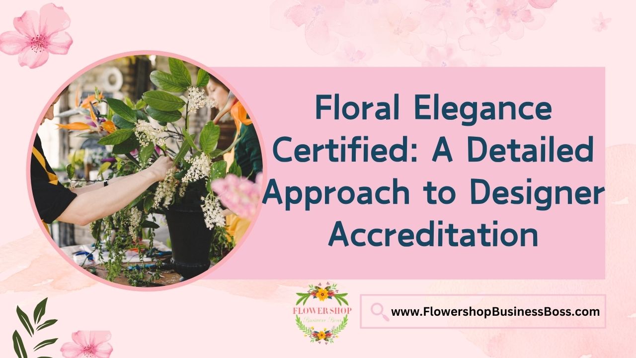 Floral Elegance Certified: A Detailed Approach to Designer Accreditation