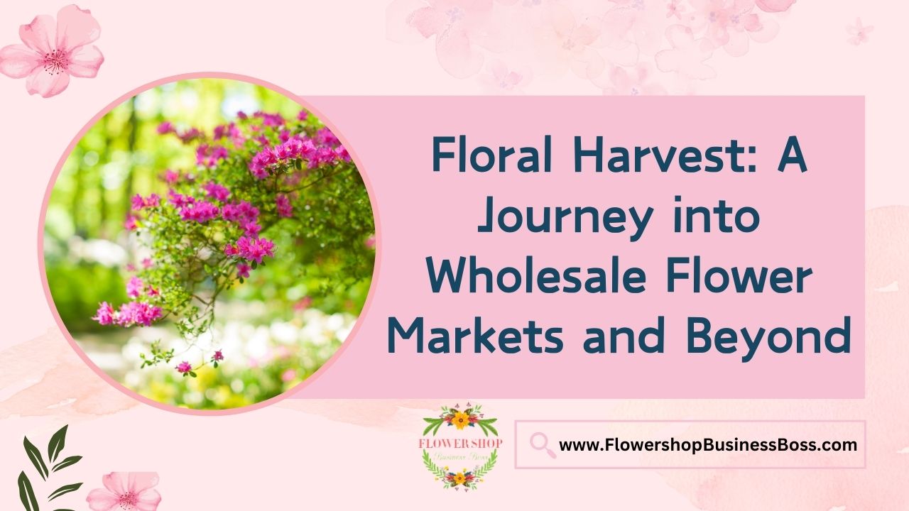 Floral Harvest: A Journey into Wholesale Flower Markets and Beyond