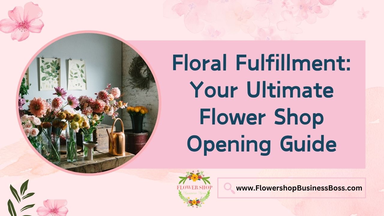 Floral Fulfillment: Your Ultimate Flower Shop Opening Guide