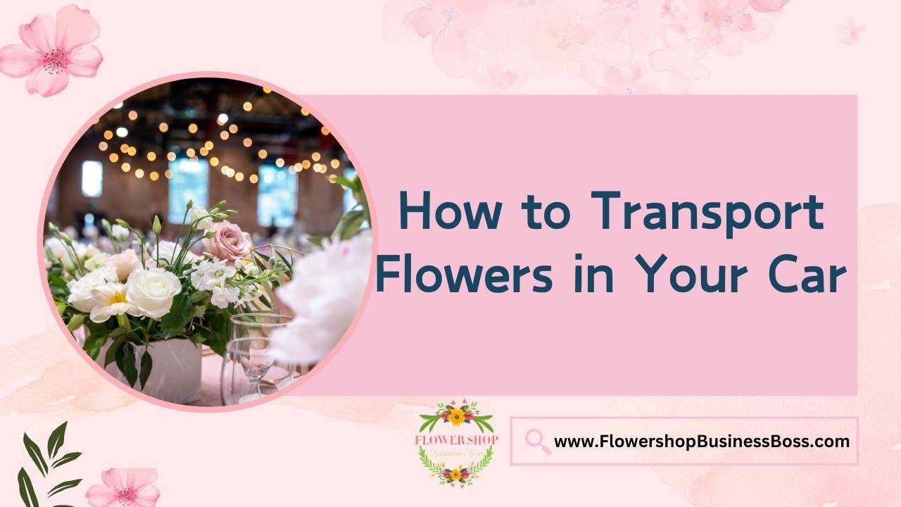 How to Transport Flowers in Your Car