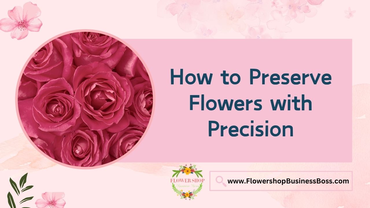 How to Preserve Flowers with Precision