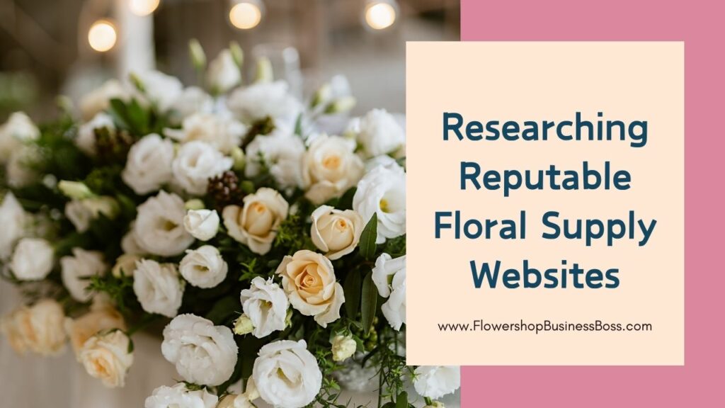 How to Procure Floral Supplies Online